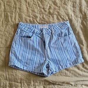 PacSun Striped Mom Shorts